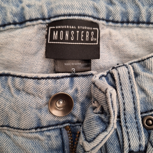 Sold -- Universal Studios Monsters Wide Leg Jeans - Picture 3 of 7